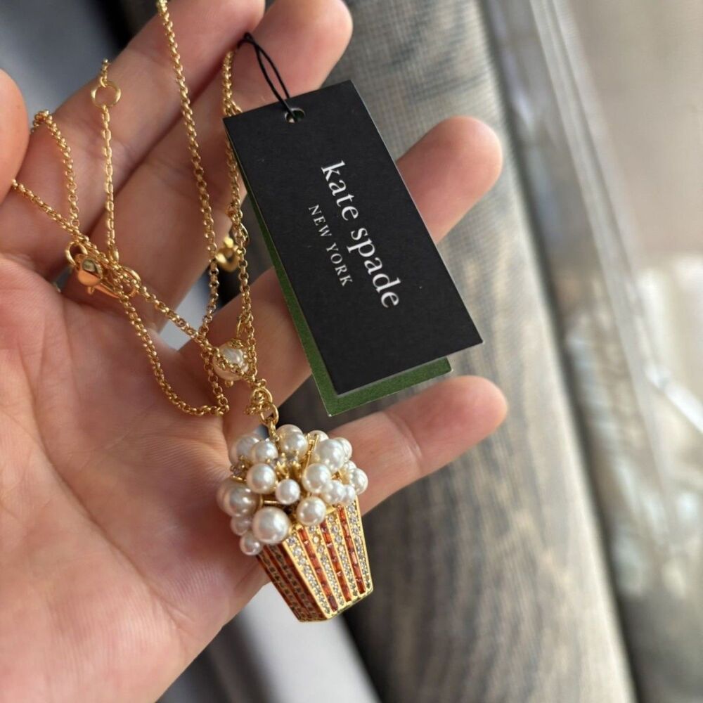 Kate Spade Women's Three-Dimensional Pearl Popcorn Pendant Necklace
